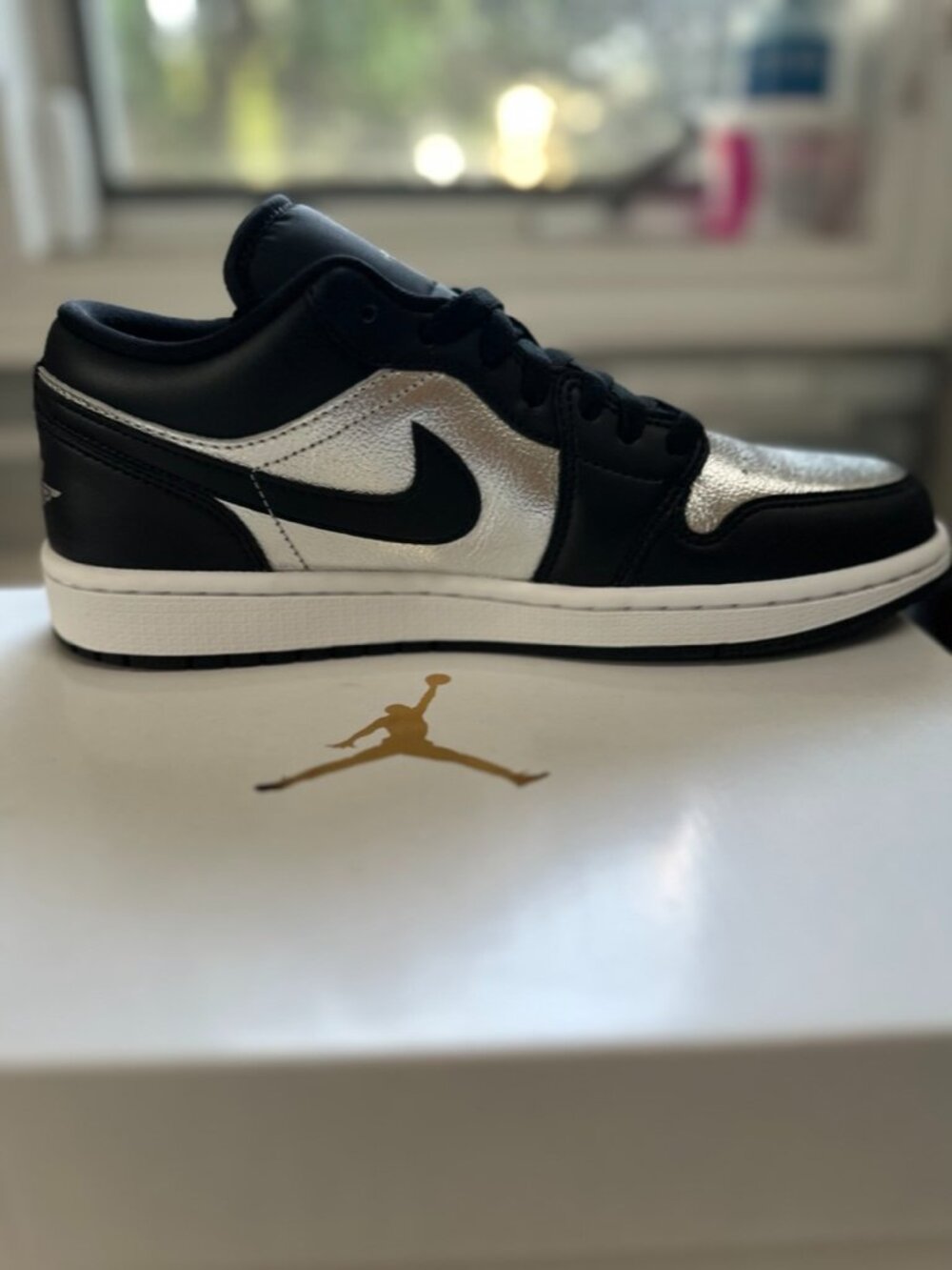 Women's Jordan 1 Low SE Black/Silver
